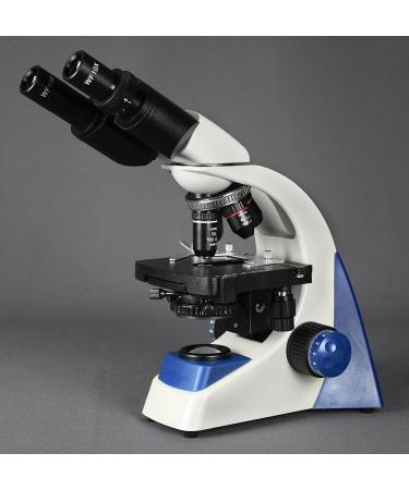 Vision Scientific VMU0005-B Binocular Microscope 10x WF Eyepiece 40x-1000x Magnification LED Illumination Coaxial Focus Double Layer Mechanical Stage 1.25 NA Abbe Condenser - Buy Online on GoSupps.com