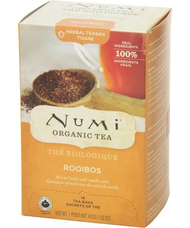 Numi Organic Tea Rooibos Chai 18 Count Box of Tea Bags Herbal Teasan Caffeine-Free Rooibos Chai 18 Count (Pack of 1) - Buy Online on GoSupps.com