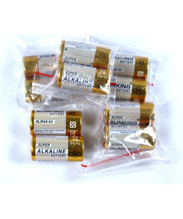 10 SUNKING 4LR44 6V Alkaline Batteries for Dog Shock/Training Collars