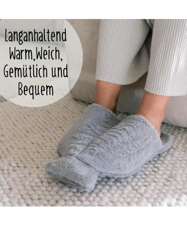 Electricity-Free Foot Warmer | Hot Water Bottle Heating Pad for Winter | Ideal Gift for Men & Women | Fits Up to Size 45 (Gray) - Buy Online on GoSupps.com