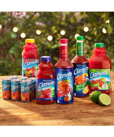 Clamato Picante Tomato Cocktail 64 fl oz Bottles - Pack of 8 - Buy Online on GoSupps.com
