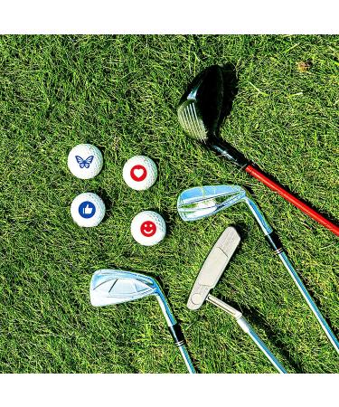 Personalized Golf Ball Stamp Set - Custom Golf Ball Marker for Golfer | Uoeo 4 Pieces Golf Ball Stamper | Ideal Gift for Golf Learners - Buy Online on GoSupps.com