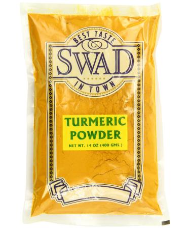 Swad Indian Spice Turmeric Haldi Powder, 14 Ounce 14 Ounce (Pack of 1)