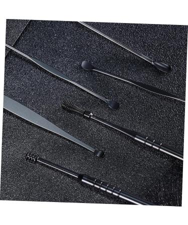 Gogogmee 6Pcs Earwax Cleaning Tool with Skid-Resistant Handles Safe Ear Wax Removal Kit for Adults Family Use Portable Black Spiral Ear Cleaner for Thorough Daily and Travel Hygiene - Buy Online on GoSupps.com