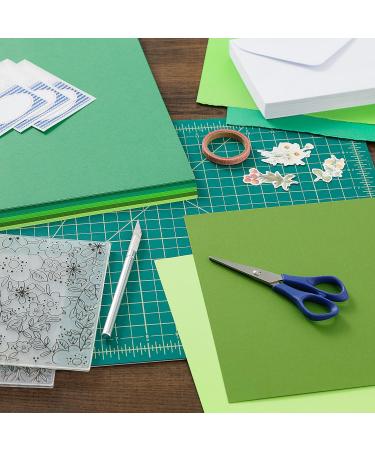 Cardstock 8.5 x 11 Paper Pack - Assorted Colored Scrapbook Paper 65lb - Double Sided Card Stock for Crafts Embossing Cardmaking - 50 Sheets Solid Core Greens - Buy Online on GoSupps.com