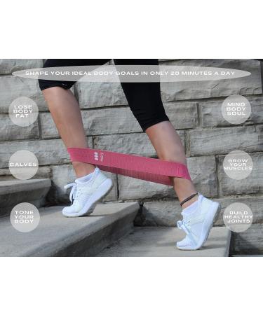 Resistance Exercise Bands Fabric Non Slip Hip Bands for Squats Legs Butt Thigh and Hip Workout 3 Piece Exercise Bands Set Physical Therapy Bands Yoga Stretching & More. Pink - Buy Online on GoSupps.com