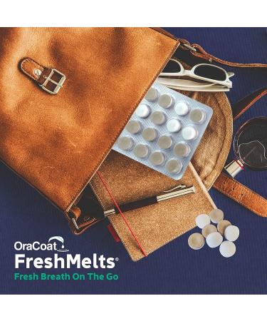 OraCoat FreshMelts Sweet Mint Stick-on Breath Fresheners - 60 Count Pack - Buy Online on GoSupps.com