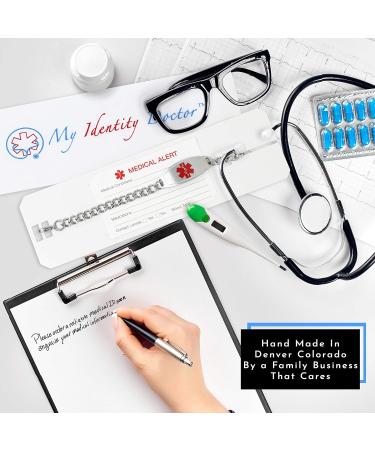 Personalized Purple Alzheimer's Medical ID Bracelet - Pre-Engraved & Customized for Safety - Buy Online on GoSupps.com