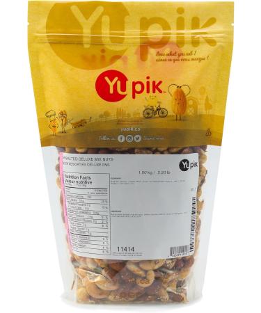 Yupik Deluxe Unsalted Nuts Mix Brazil Nuts Almonds Cashews Pecans Hazelnuts (Less Than 30% Peanuts) 1Kg Unsalted 1 kg (Pack of 1) - Buy Online on GoSupps.com