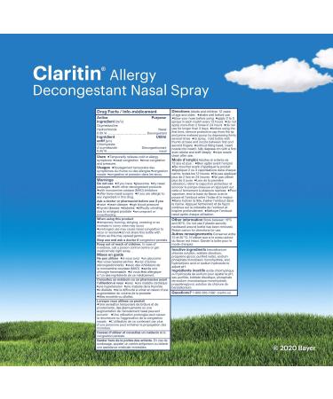 Claritin Allergy Decongestant Nasal Spray Fast Acting Relief 25ml - Buy Online on GoSupps.com