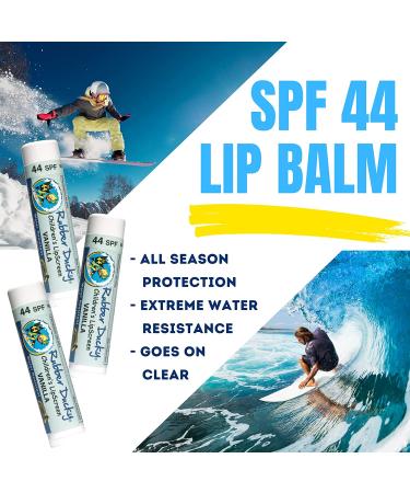 Kid's SPF 44 Lip Balm - Moisturizing Sunscreen with Vitamin E - Broad Spectrum UV Protection - Waterproof 80 Mins - Reef-Safe - Clear Vanilla - 3 Pack 0.15 oz - Buy Online on GoSupps.com