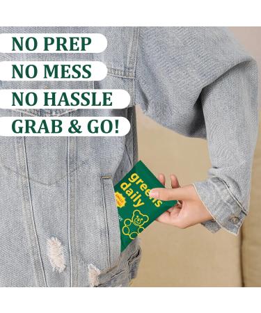 DYDUON Greens Gummies Daily Greens Gummies with Organic Chlorella and Spirulina Digestive & Gut Health Low Sugar Formulated with 60+ Ingredients Individual Packets 160 Gummies Bear - Buy Online on GoSupps.com