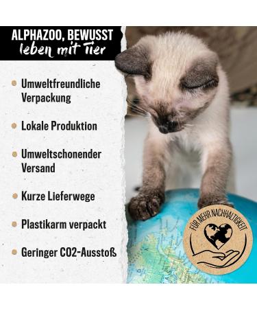 Alphazoo Premium Barf Oil for Dogs & Cats 250ml | Natural Salmon & Hemp Oil with Omega 3-6-9 | Shiny Fur & Healthy Skin | International Shipping - Buy Online on GoSupps.com