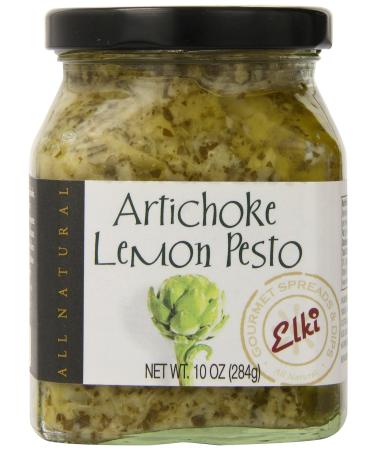 World Market Elkis Gourmet Artichoke Lemon Pesto Sauce - Creamy Spreads for Pasta Baked Chicken Fish and Crackers - Made from Fresh and Natural Ingredients - Mediterranean Inspired - 10 Ounce Yellow 10 Ounce (Pack of 1) - Buy Online on GoSupps.com