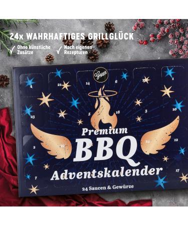 Gepp's BBQ Advent Calendar - 24 Unique Sauces Spices & Rubs for Cooking & Grilling | Ideal Gift for Men & Women - Buy Online on GoSupps.com