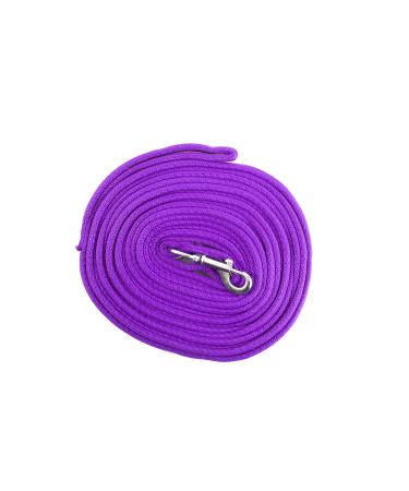 Gee Tac Soft Lead Rope/Lunge Line 8m - PURPLE - Buy Online on GoSupps.com