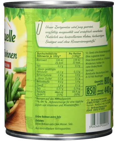 Bonduelle Green Beans Finest Selection - Pack of 6 (6 x 800g Cans) | Premium Quality & International Shipping - Buy Online on GoSupps.com