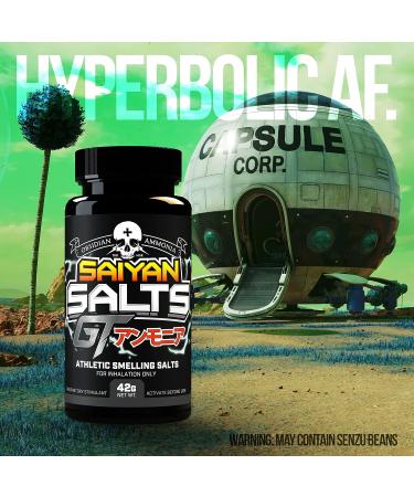 Obsidian Ammonia by Saiyan Salts: Premium Smelling Salts for Ultimate Energy Boost | SCIENCE + VIOLENCE - Buy Online on GoSupps.com