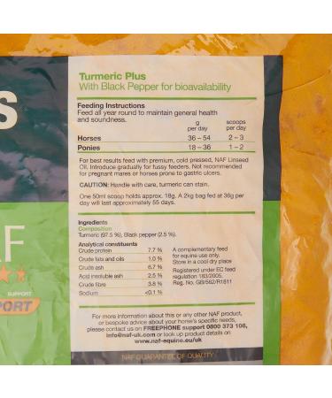 NAF Turmeric Plus 2 kg - Buy Online on GoSupps.com