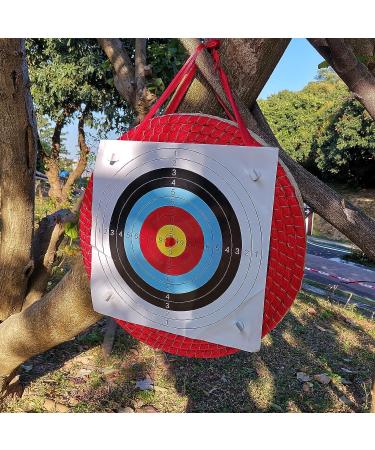 Hand-Made Straw Archery Target 19.6*19.6 with Rope Handle | Outdoor Shooting Practice Tool - Buy Online on GoSupps.com