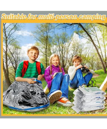 Jerify 12 Pcs Emergency Sleeping Bags - Lightweight Thermal Sack for Camping, Hiking & Outdoor Survival - Buy Online on GoSupps.com