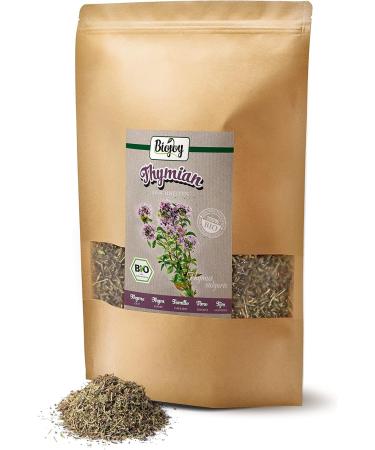 Biojoy Organic thyme (500g) dried and cut Thyme herbal tea (Thymus vulgaris) - Buy Online on GoSupps.com