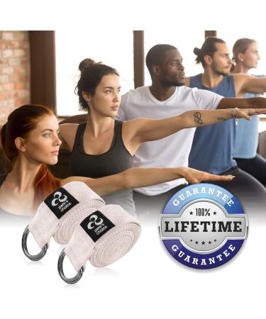 Pete's Choice 2-Pack or 5-Pack Adjustable Yoga Exercise Straps 8ft | Bonus eBook | D-Ring for Pilates & Gym | Improve Flexibility & Balance - Buy Online on GoSupps.com