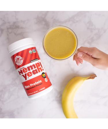Manitoba Harvest Hemp Organic Max Protein Powder Unsweetened & Hemp Yeah Balanced Protein + Fibre Powder Unsweetened 454g with 15g protein 8g Fibre&2g Omegas 3&6 per Serving - Buy Online on GoSupps.com