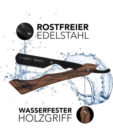 Anthony Brown Black Razor Set - Unique Precision Blade Head Replaceable Blades & Etui - Premium International Shipping - Buy Online on GoSupps.com