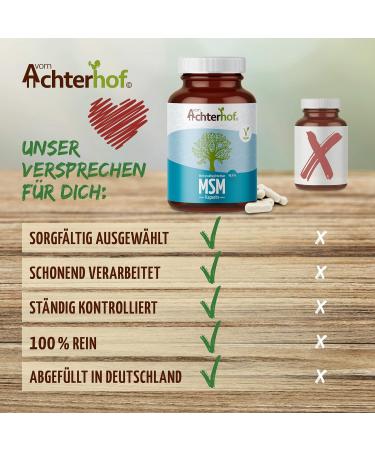 Buy MSM Capsules High Dose - 160 Pieces | 1800mg Methylsulfonylmethane (MSM) Sulfur Powder | International Shipping Available | Achterhof - Buy Online on GoSupps.com