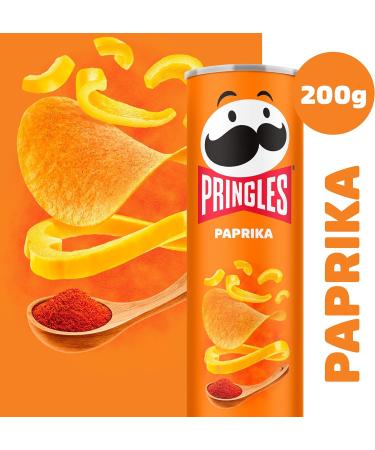 Pringles Paprika Crisps Can 200g - Bold and Flavorful Paprika Chips (1 Pack) - Buy Online on GoSupps.com
