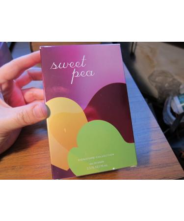 Bath and Body Works Sweet Pea Eau De Toilette Perfume Spray 2.5 Ounce Decorative Collectors Bottle New In Box