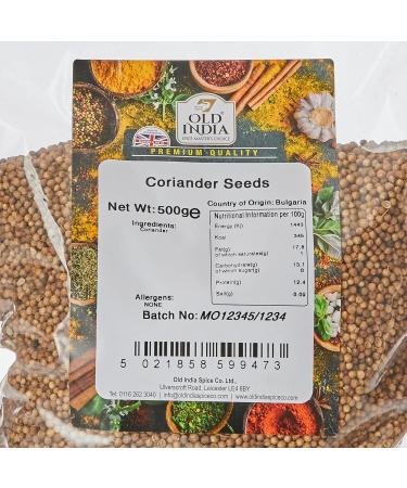 Old India Coriander Seeds 500g - Premium Quality Spice for Cooking | Buy Online - Buy Online on GoSupps.com