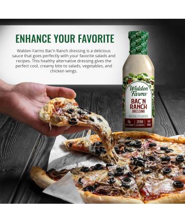 Walden Farms Near Zero Bacon Ranch Dressing 355ml - Delicious and Healthy Option for Salads and More - Buy Online on GoSupps.com