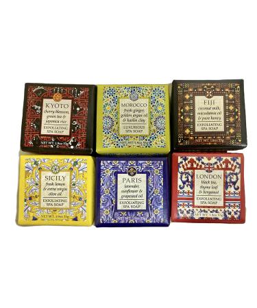 yeeyzzGreenwich Bay Trading Company Destination Spa Soaps 6 Piece Sampler 1.9 oz