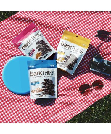 barkTHINS Dark Chocolate Almond with Sea Salt 4.7 oz (Pack of 6) | Delicious Snack with Almonds & Sea Salt - Buy Online on GoSupps.com