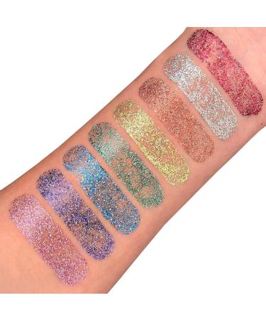 Holographic Glitter Touch Up Pen | Body Chalk Makeup for Face & Body - Purple - Moon Glitter 3.5g | International Shipping - Buy Online on GoSupps.com