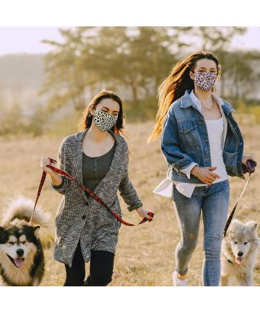 Buy Weddingstar Pack of 3 Leopard Pattern Washable Face Masks - Reusable with Filter Pocket | International Shipping - Buy Online on GoSupps.com