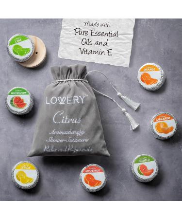 Fathers Day Shower Steamer Set - 7 Citrus Aromatherapy Bombs with Holder for Vaporizing Steam Shower - Relaxation Gifts for Women - Buy Online on GoSupps.com