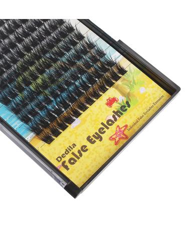 Dedila 120Pcs Handmade D Curl Wide Stem Individual False Eyelashes Cluster Set - 20mm Dramatic Volume Eye Lashes for DIY Home Extensions - Buy Online on GoSupps.com