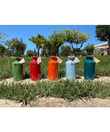 Terre Di San Vito Extra Virgin Olive Oil 475ml | Sky Blue Terracotta Jar | 100% Organic, Locally Grown, Hand-painted Jar | Handmade Storage Vessel - Buy Online on GoSupps.com