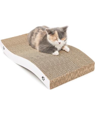Coching Premium Cardboard Cat Scratcher Pad | Durable Scratching Surface | Reversible Design | Medium Size - White - Buy Online on GoSupps.com