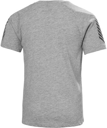 Shop Helly Hansen Jr Loen Tech T-Shirt Grey Melange - Unisex Junior Size 8 | International Shipping Available - Buy Online on GoSupps.com