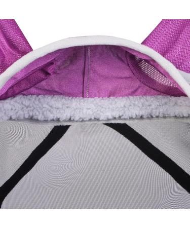 Harrison Howard Caremaster Pro Luminous Horse Fly Mask - UV Protection & Fleece Padding with Ear Protection - Lavender Purple (Size L 1-Pack) - Buy Online on GoSupps.com