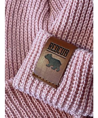 RED CUB Toddler Baby Beanie | Knit Winter Hat | Girls Boys Acrylic Kids Beanies | Dusty Pink 12-36 Months - Buy Online on GoSupps.com