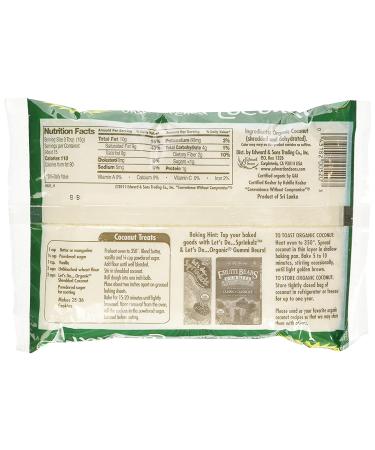 Let's Do Organic Shredded Unsweetened Coconut 8oz (Pack of 3) - Organic, Vegan, Gluten-Free - Buy Online on GoSupps.com