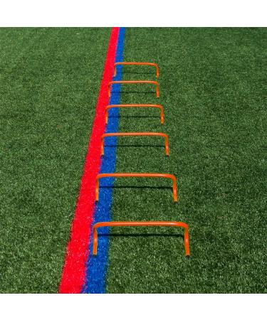 REEHUT 6 Speed Hurdles Set of 5 - Agility Training with Carry Handles (Orange) - Buy Online on GoSupps.com