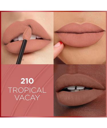L'Oreal Paris Infallible Matte Liquid Lipstick - Tropical Vacay 210 - 0.17 Fl Oz - Buy Online on GoSupps.com