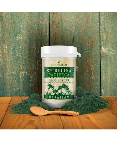 Premium Hawaiian Spirulina Powder 250g - Immune System Boost | Eye & Brain Health | Over 100 Vitamins - Buy Online on GoSupps.com