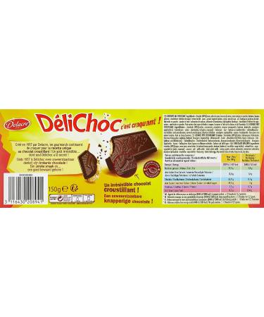 Delacre Crunchy Dark Chocolate Cookies - Belgian Biscuits - 5.2oz Total - Buy Online on GoSupps.com